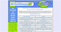 Desktop Screenshot of mysalemanager.net