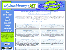 Tablet Screenshot of mysalemanager.net